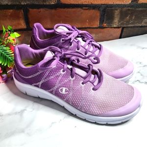 Champion Memory Foam Insole Purple Mesh Sneakers